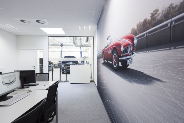 COUSTwall avec imprimé d'une voiture ancienne BMW