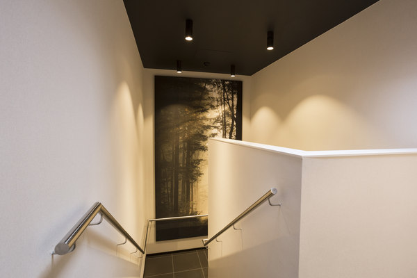 COUSTwall avec imprimé dans escaliers